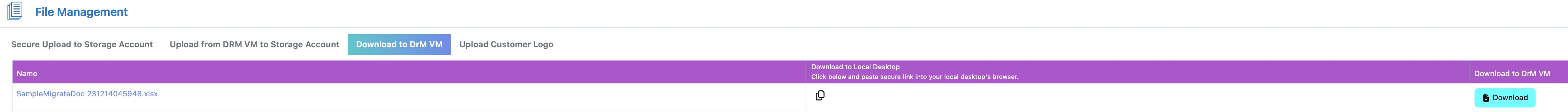 Download File Interface