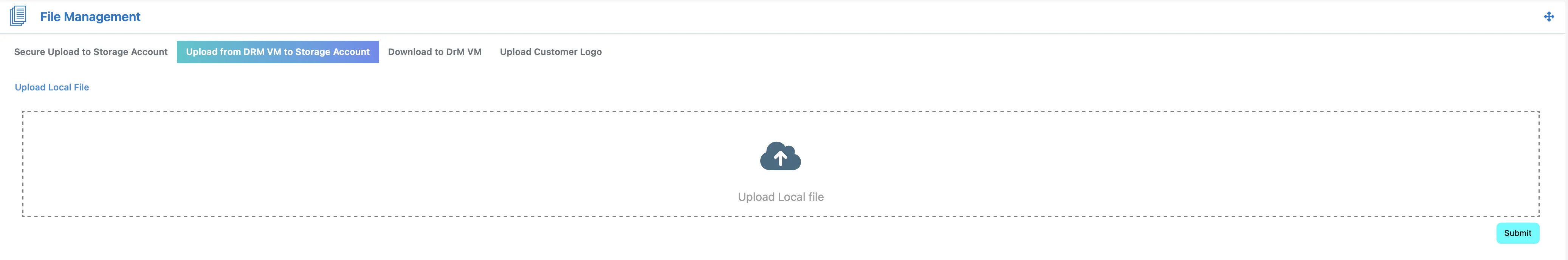 Upload File Interface