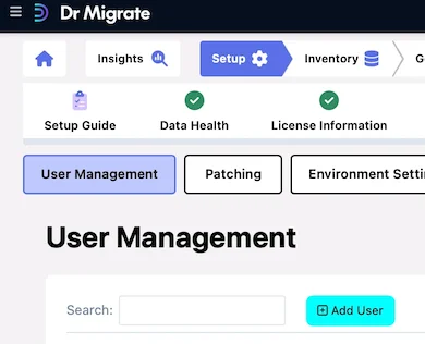 User Management Interface