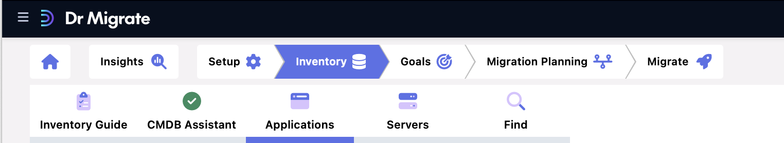 Applications Navigation
