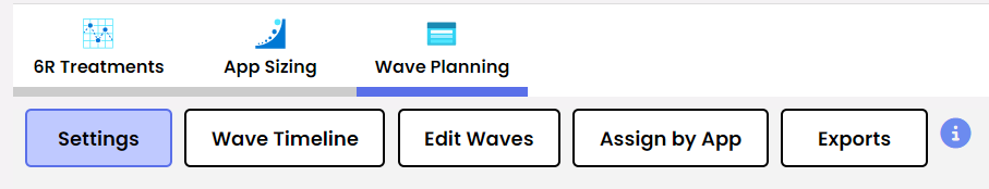 Wave Plan Settings Menu